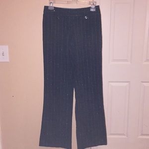 Dark grey and Blue Stripped Dress Pants